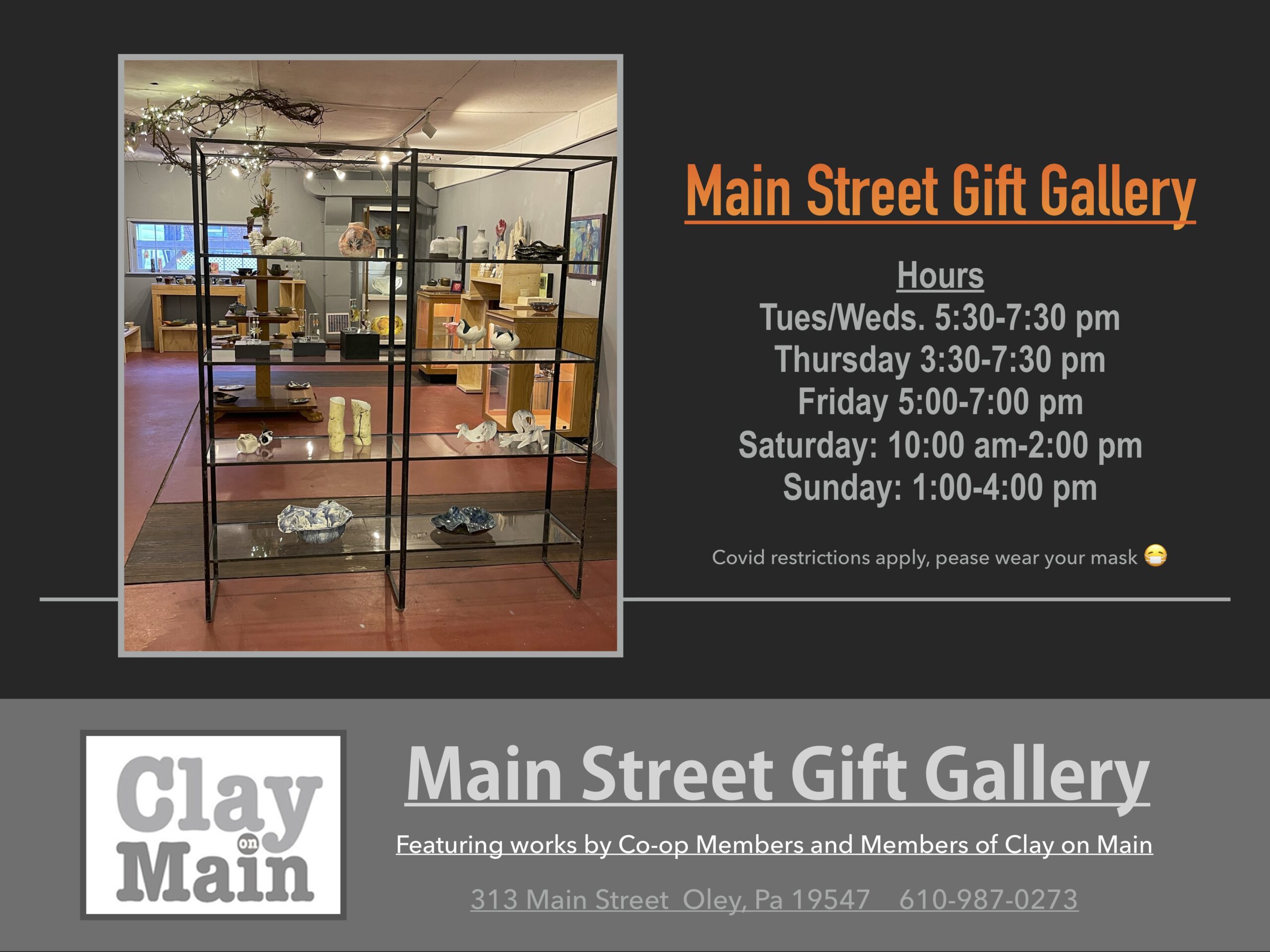 Main Street Gift Gallery is open
