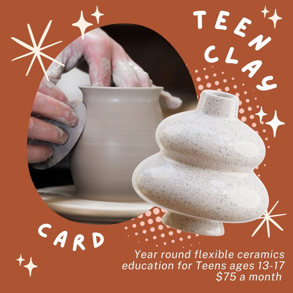 Teen Clay Card Flyer at Clay on Main